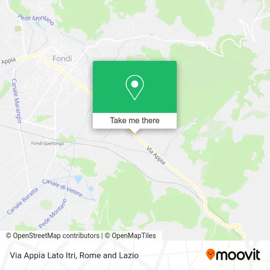 Appia Lato Itri Street map
