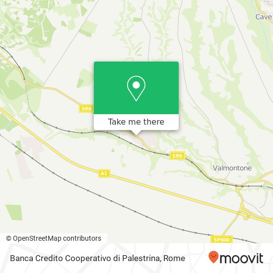 Banca Credito Cooperativo di Palestrina map