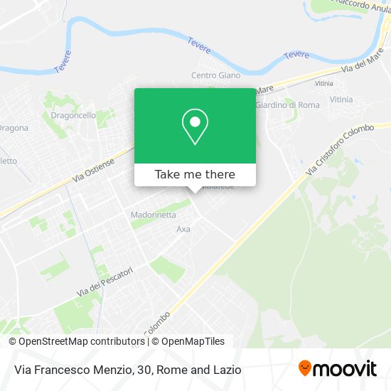 Via Francesco Menzio, 30 map