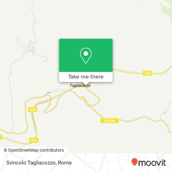 Svincolo Tagliacozzo map