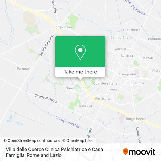 Villa delle Querce Clinica Psichiatrica e Casa Famiglia map