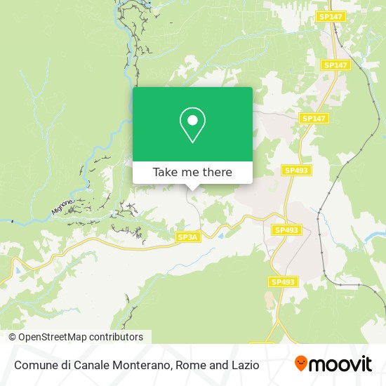 Comune di Canale Monterano map