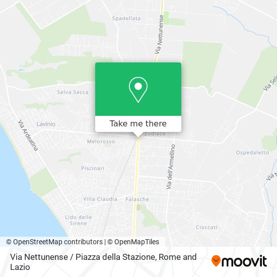 Via Nettunense / Piazza della Stazione map