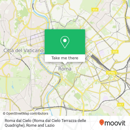 Roma dal Cielo (Roma dal Cielo Terrazza delle Quadrighe) map