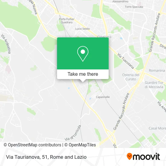 Via Taurianova, 51 map