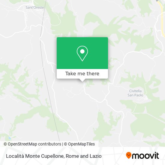 Località Monte Cupellone map