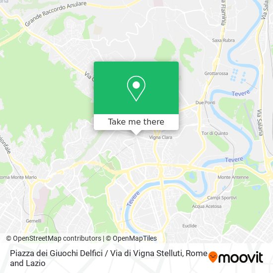 Piazza dei Giuochi Delfici / Via di Vigna Stelluti map