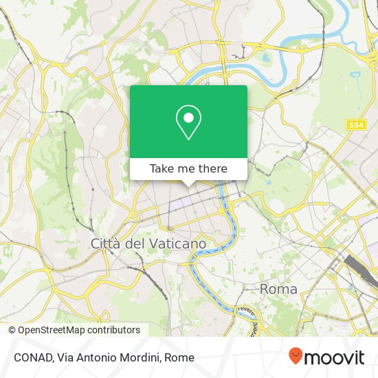 CONAD, Via Antonio Mordini map