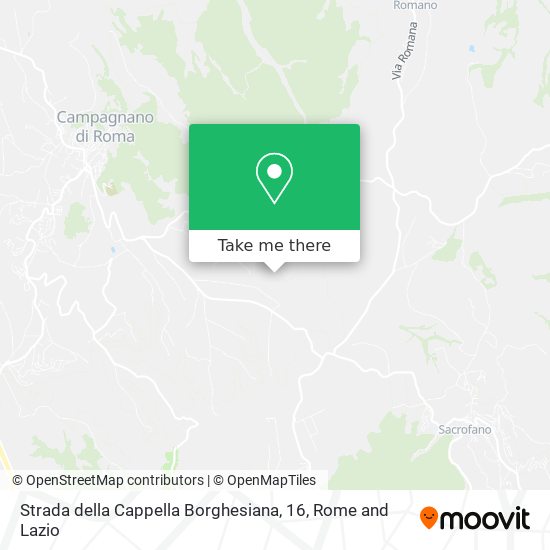 Strada della Cappella Borghesiana, 16 map