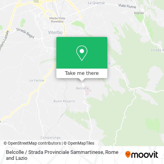 Belcolle / Strada Provinciale Sammartinese map