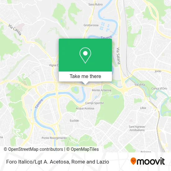 Foro Italico/Lgt A. Acetosa map