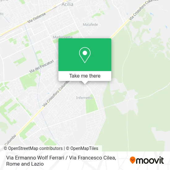 Ermanno Wolf Ferrari Street / Francesco Cilea Street map