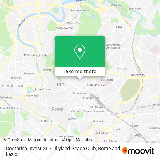 Costarica Invest Srl - Lillyland Beach Club map