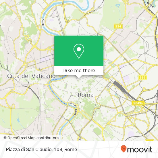 Piazza di San Claudio, 108 map