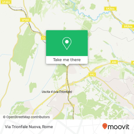 Via Trionfale Nuova map