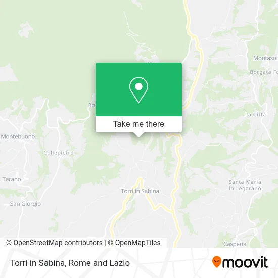 Torri in Sabina map