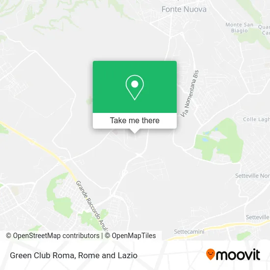 Green Club Rome map