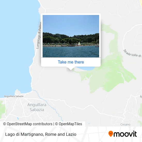 Lake Martignano map