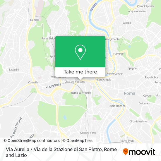 Via Aurelia / Via della Stazione di San Pietro map