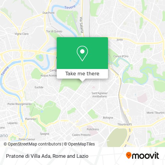 Pratone di Villa Ada map