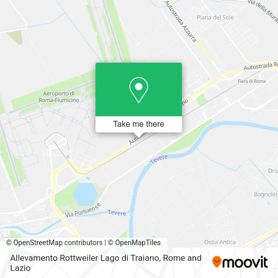 Allevamento Rottweiler Lago di Traiano map