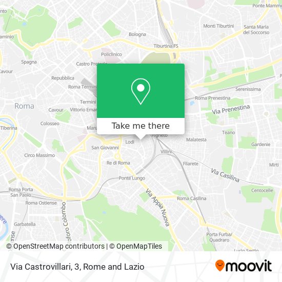 Via Castrovillari, 3 map