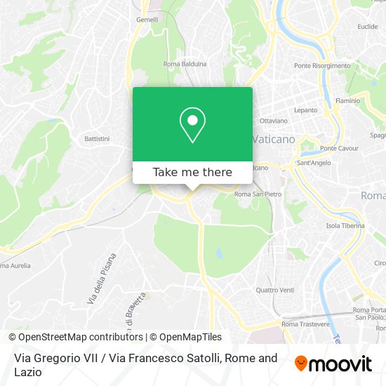 Via Gregorio VII / Via Francesco Satolli map