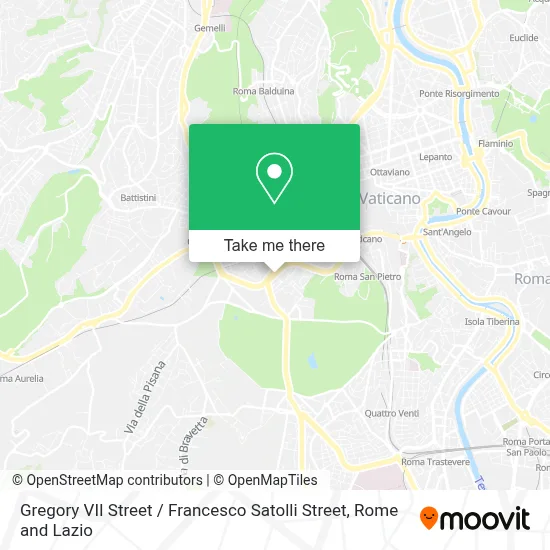 Gregory VII Street / Francesco Satolli Street map