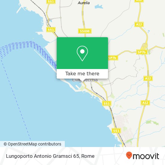 Lungoporto Antonio Gramsci 65 map