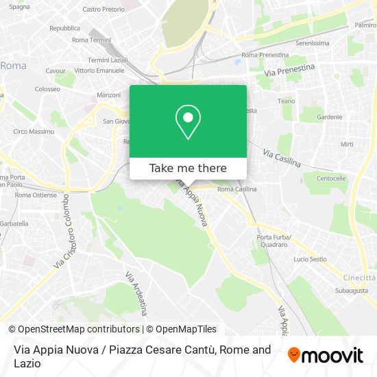 Via Appia Nuova / Piazza Cesare Cantù map