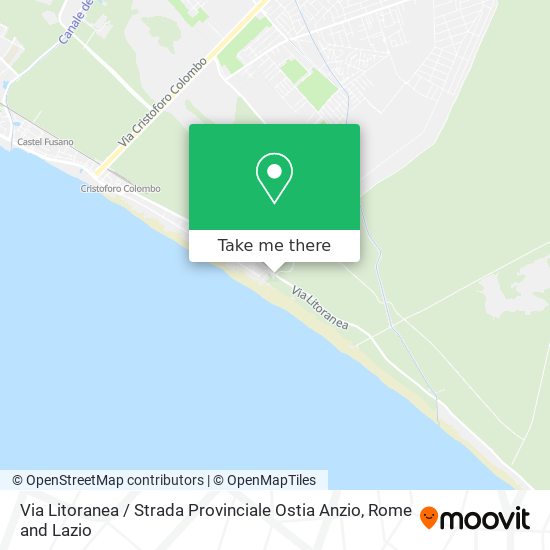 Via Litoranea / Strada Provinciale Ostia Anzio map