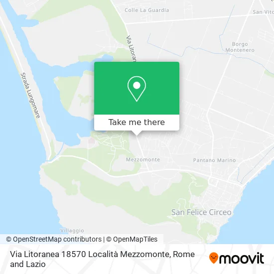 Litoranea Road 18570 Mezzomonte Location map