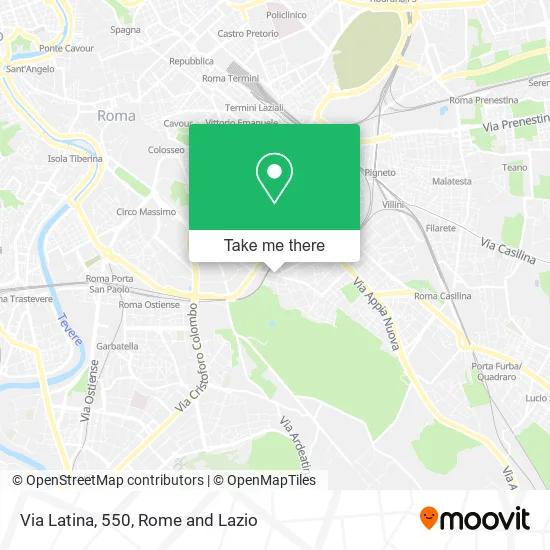 Latina Street, 550 map