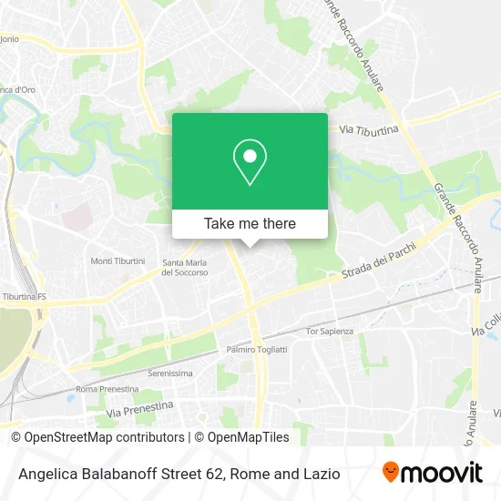 Angelica Balabanoff Street 62 map