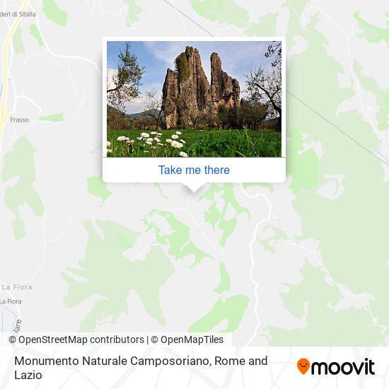 Monumento Naturale Camposoriano map