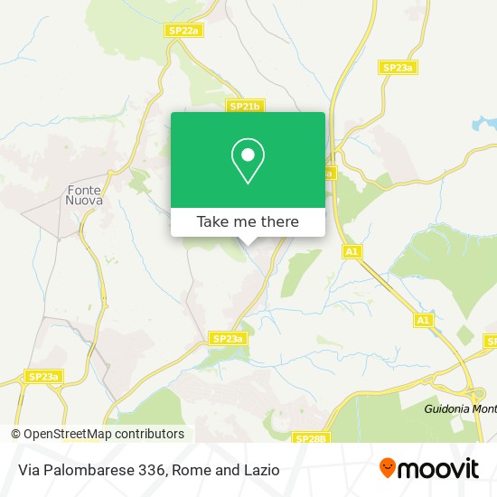 Via Palombarese 336 map
