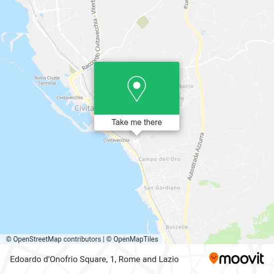 Edoardo d'Onofrio Square, 1 map