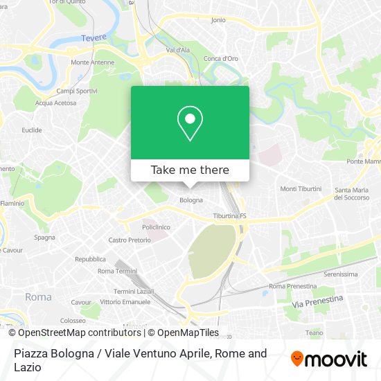 Piazza Bologna / Viale Ventuno Aprile map