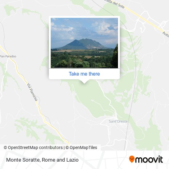 Monte Soratte map