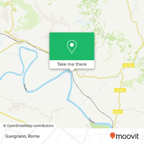 Gavignano map