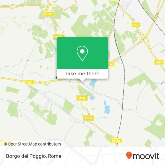 Borgo del Poggio map