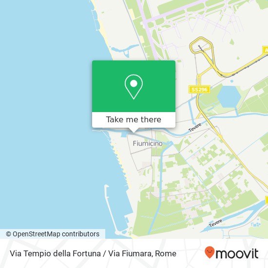 Via Tempio della Fortuna / Via Fiumara map