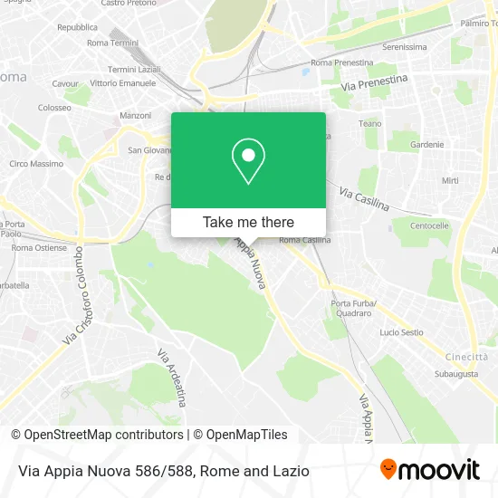 Via Appia Nuova 586/588 map