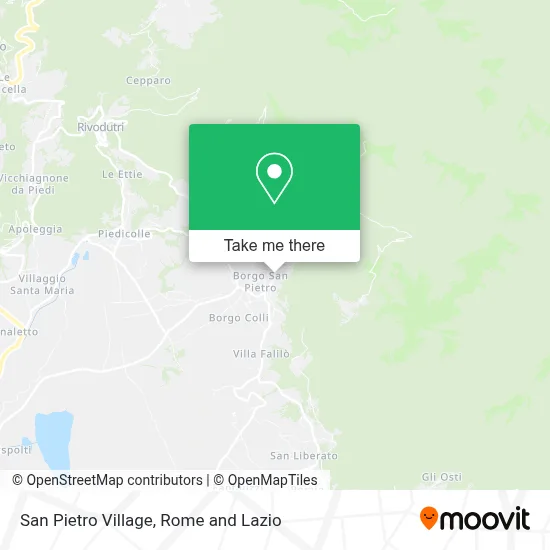 San Pietro Village map
