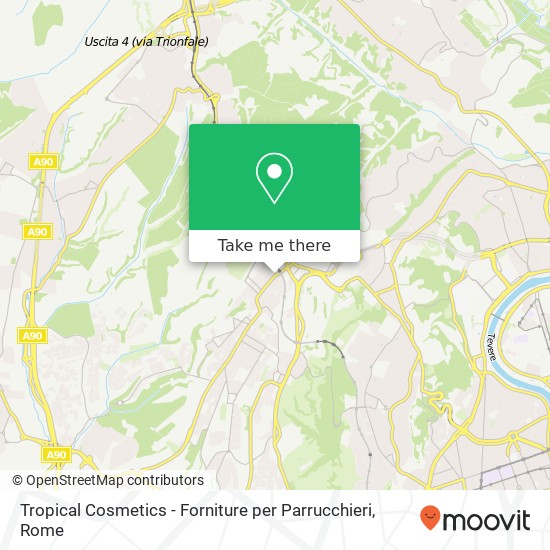 Tropical Cosmetics - Forniture per Parrucchieri map