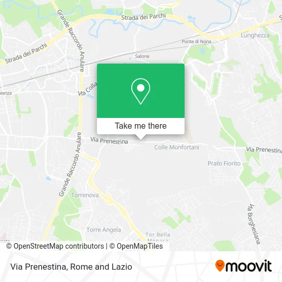 Prenestina Street map