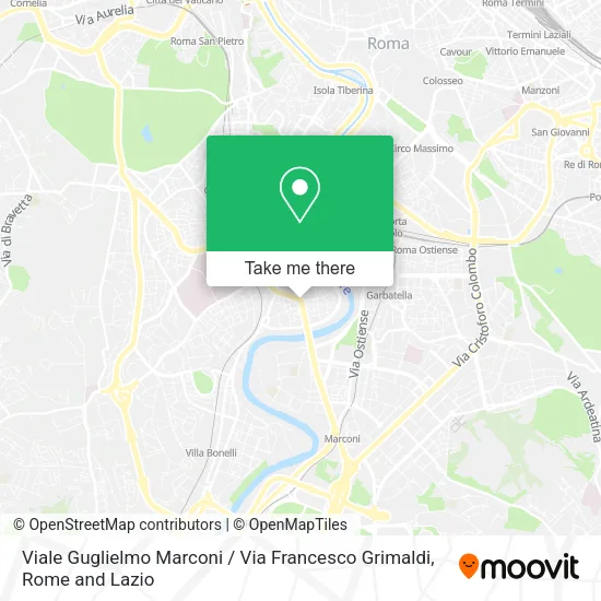 Viale Guglielmo Marconi / Via Francesco Grimaldi map