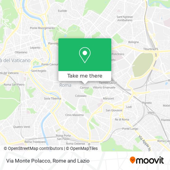 Via Monte Polacco map