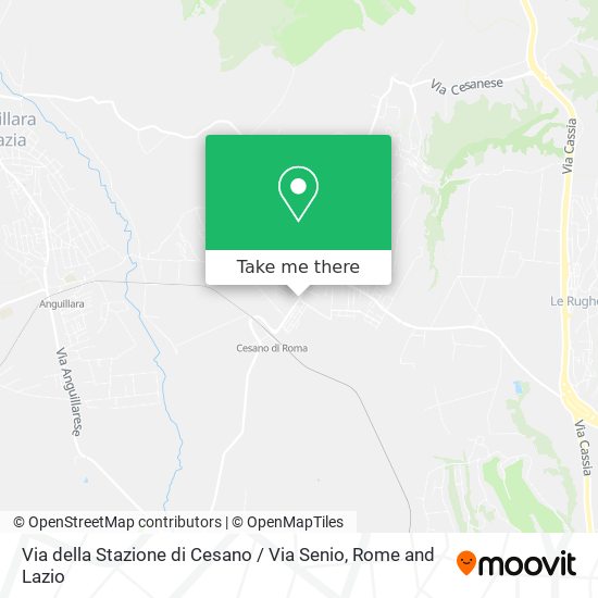 Via della Stazione di Cesano / Via Senio map