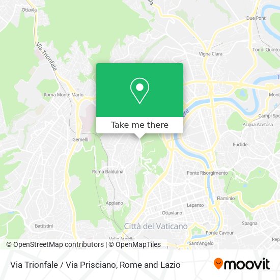 Via Trionfale / Via Prisciano map